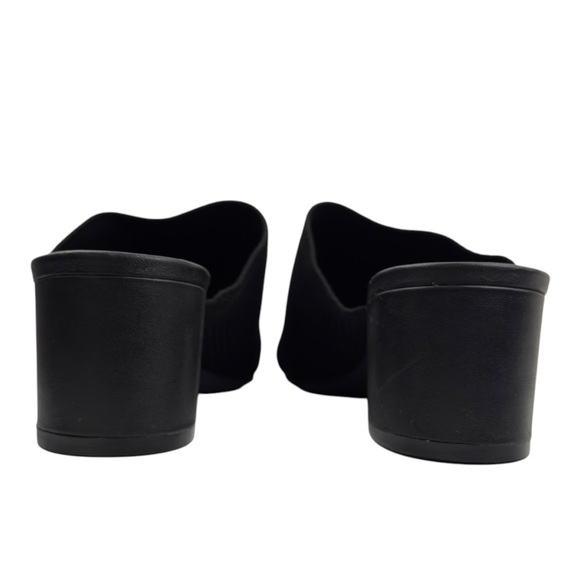 Everlane The Glove Mule in ReKnit Womens Size 7 Knit Fabric Black Block Heel - Picture 6 of 16